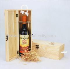 Wood Wine Box Single Bottle