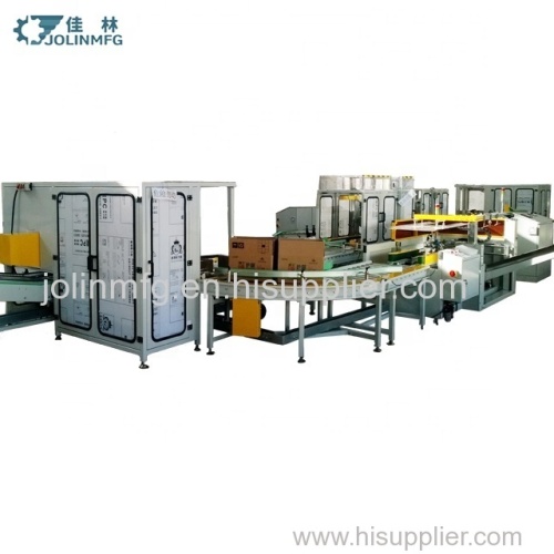 Automatic olive oil packing line for food industry