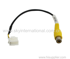 AV VIDEO OUT CABLE PLUG 12pin FOR MITSUBISHI TRITON PAJERO 2011-14 STANDARD DVD