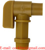 3/4&quot; BSP Thread Polyethylene Barrel Faucet Gold Drum Tap Plastic Spigot