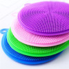 Hot Sale Eco-friendly Round Shaped Silicone Kitchen Cleaning Scrubber