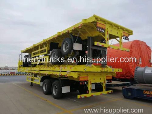 3 axles 40ft container trailer flatbed trailer