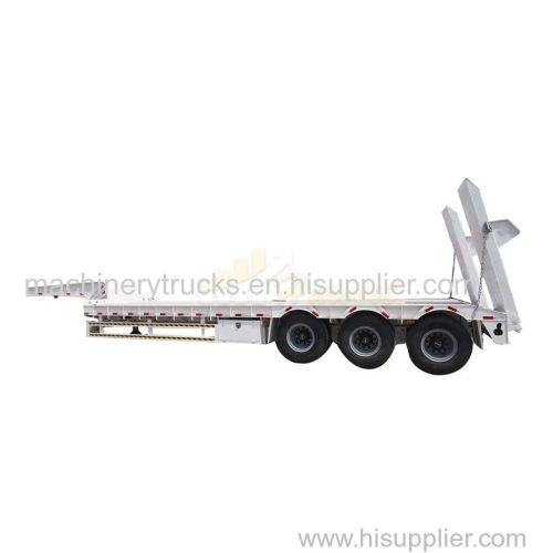 3 axles 45 ton lowbed cargo lowboy trailer