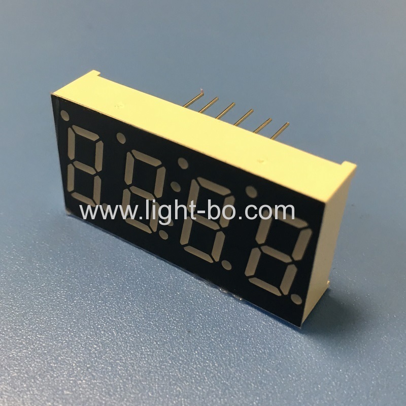 Customized ultra red 4 Digit 7 Segment LED Display common cathode for temperature controller