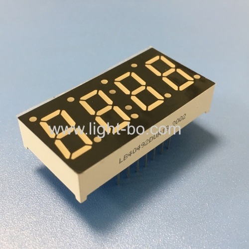 Customized ultra red 4 Digit 7 Segment LED Display common cathode for temperature controller