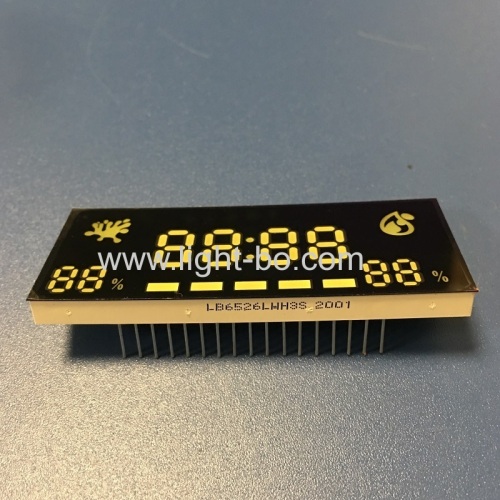 Ultra thin customized ultra white 7 segment led display for timer temperature indicator