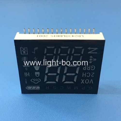 Ultra blue custom design 7 Segment led display module common cathode for transmitter control panel