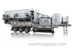 Tire type mobile crushing station Industrial crawler type mobile crusher Tracked mobile crusher for mining