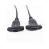 High Speed HDMI Female TO HDMI Female Cable Support 4K*2K with Screw holes