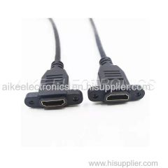 High Speed HDMI Female TO HDMI Female Cable Support 4K*2K with Screw holes