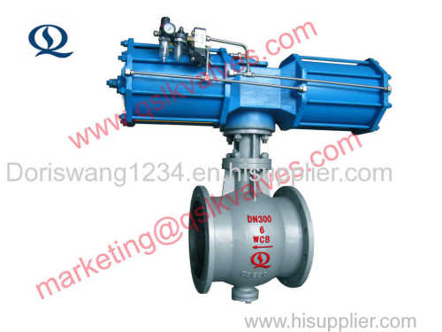 Pneumatic ball valve for dust collection system in iron and steel industry