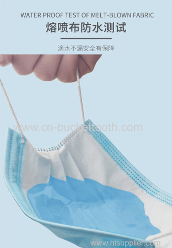 Anti-Virus 3 layers non-woven disposable face mask with CE ceritification