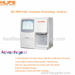 Touch screen cheap portable 3 part fully automatic hematology analyzer