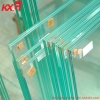 13.52mm 664 clear tempered PVB laminated safety glass produce by Kunxing building glass factory