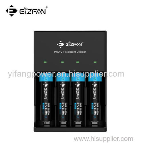 Efan Pro Q4 4 Bay Intelligent 3.6V Battery LED 18650 Charger