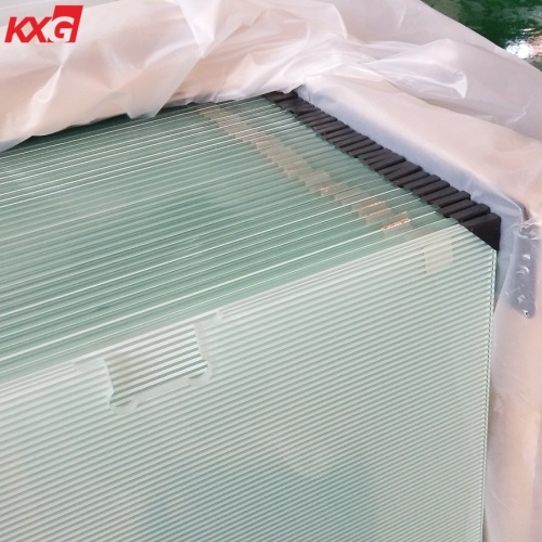Kunxing glass factory produce clear tempered frosted glass