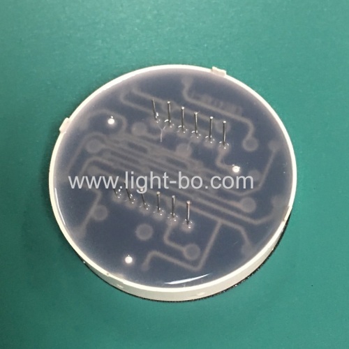 Customized ultra red round shape 7 segment LED display for Temperature Controller