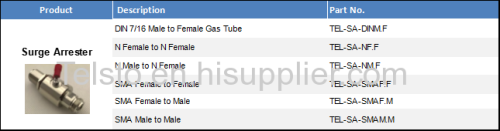 SMA male to female RF gas tube discharge surge protector