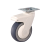 57series single piece full plastic medical caster wheel with brake