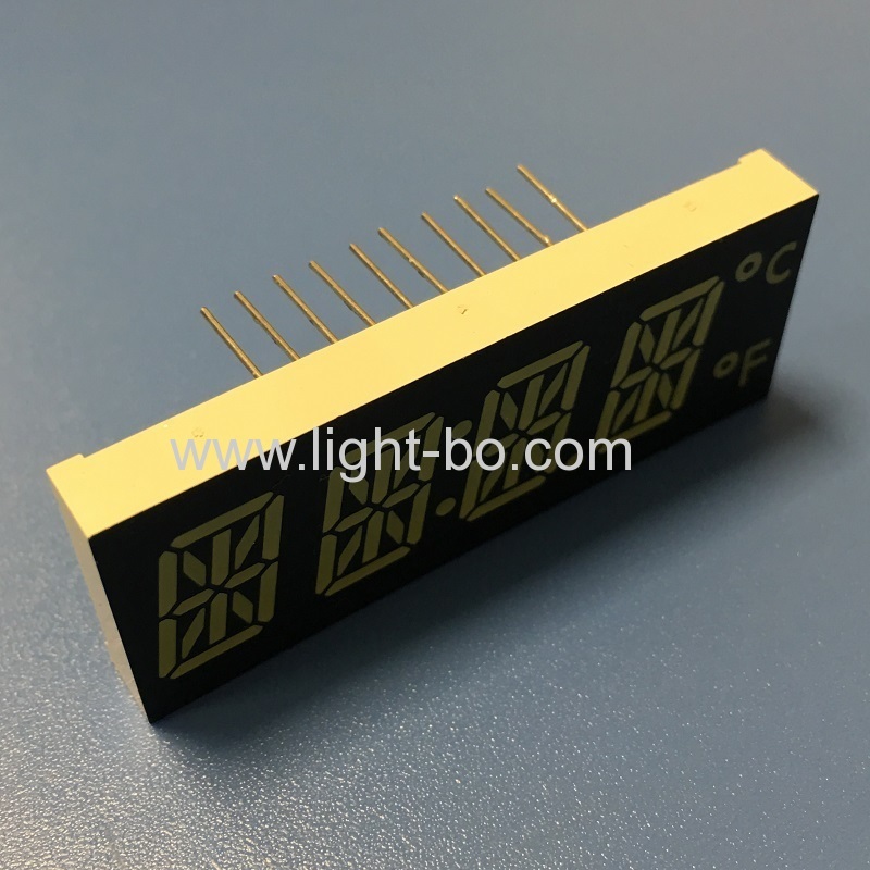 Customized ultra bright white 12mm 4 Digit 14 Segment LED Display for oven timer