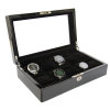 Collection classical black watch case storage display box watch storage display box High Quality Watch Boxes