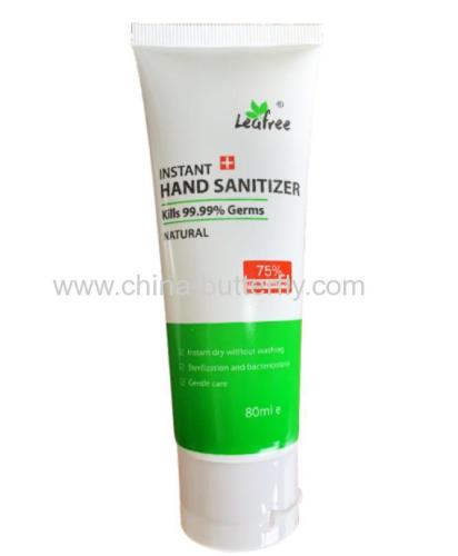 Hand Sanitizer In Soft Tube With Flip Cap 80ml 75% ethanol V/V