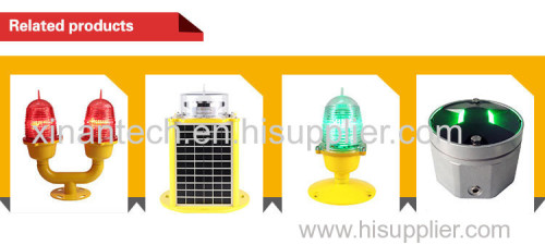 Solar Low intensity Led obstrction light for tower