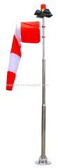 Customized Windcone with obstruction light Flood light