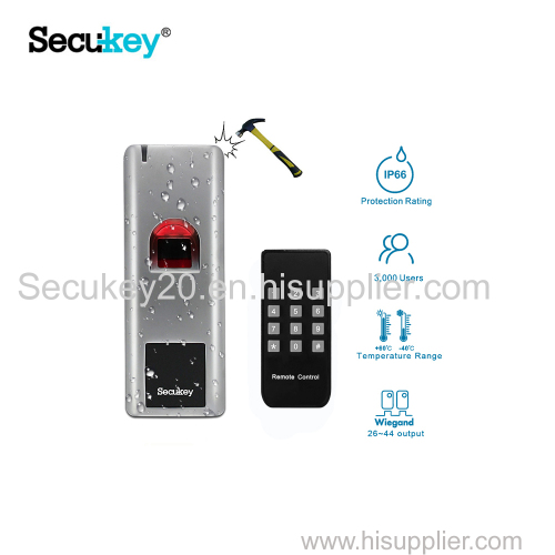 Secukey Waterproof Fingerprint & RFID Reader Biometric Access Control