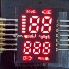 Hot sale ultra thin 2.8mm ONLY customized Red SMD LED Display for Finger Pulse Oximeters