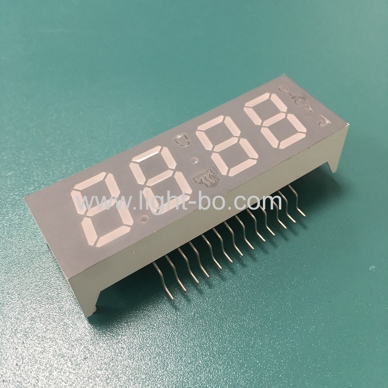 Ultra white customized 4 digit 7 Segment LED Display common anode for oven timer control