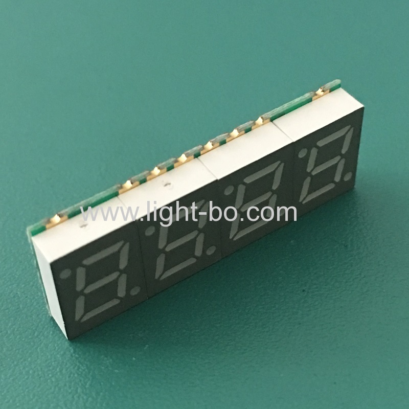 Ultra thin 4 Digit 7mm SMD 7 Segment LED Display common cathode for Instrument Panel