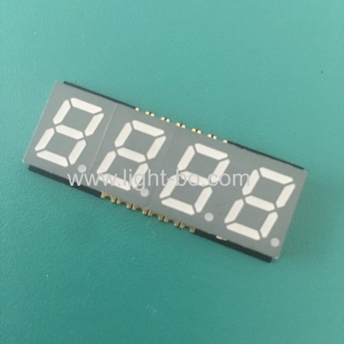 Super bright red 0.39inch 4 digit 7 Segment SMD LED Display common anode with 3.75mm thickness ONLY