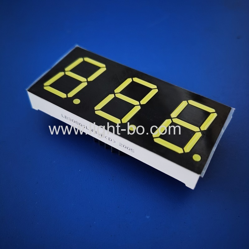 Ultra white 0.8inch 3 Digits 7 Segment LED Display common cathode for instrument panel