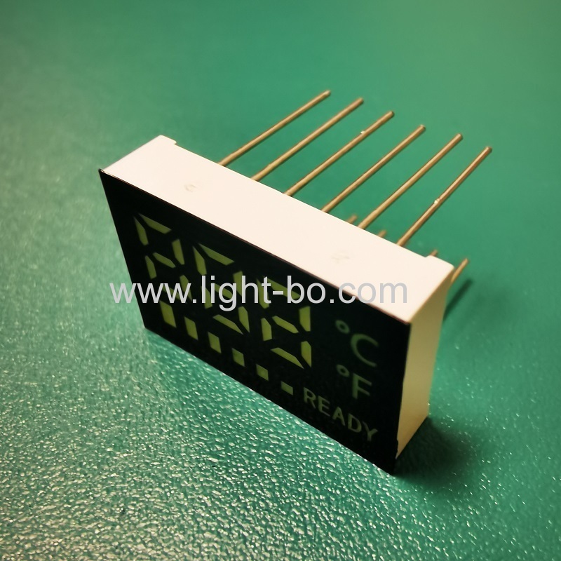 Ultra white customized 3 Digits 7 Segment LED Display common anode for temperarture indicator