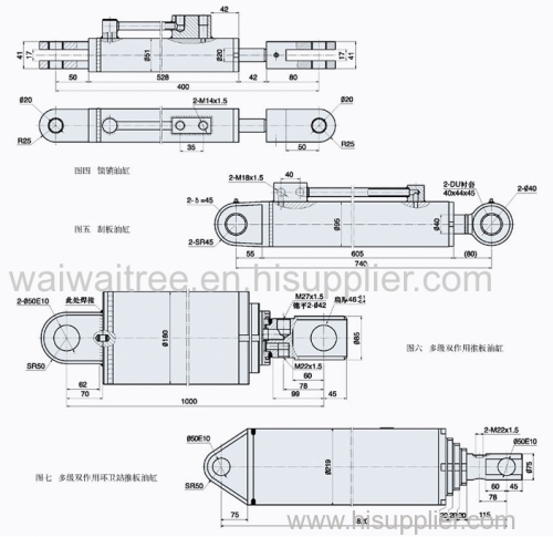 Small Excavator Series Cylinders