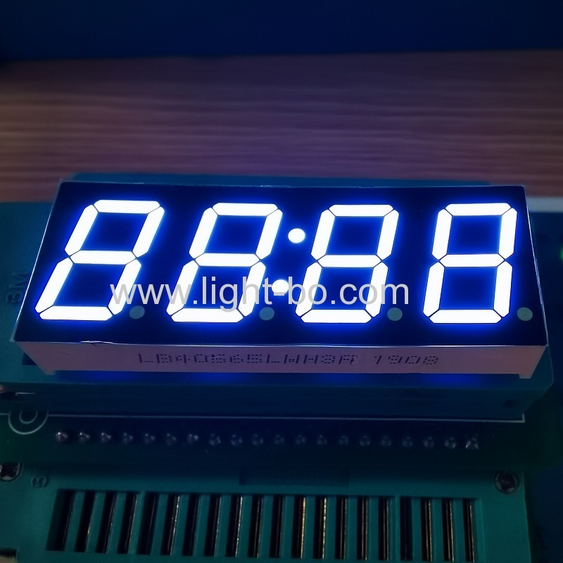 Low Cost ultra white 0.56" 4 Digits 7 Segment LED Clock Display common cathode for digital timer control