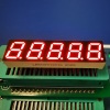 Super Red 0.39&quot; 5 Digit 7 Segment LED Display common anode for process control