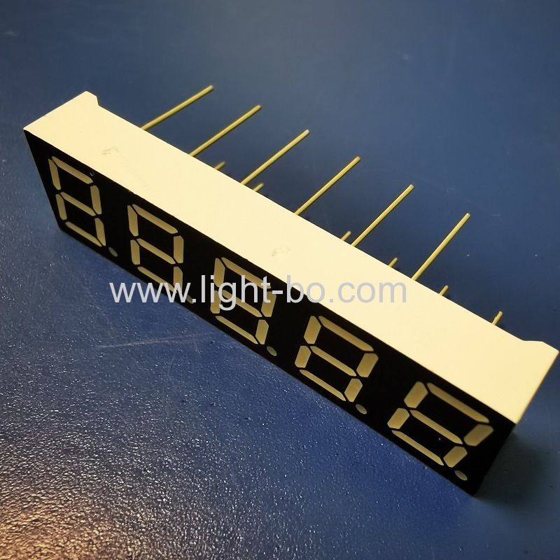 Super Red 0.39" 5 Digit 7 Segment LED Display common anode for process control