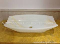 White Onyx Bathroom Sinks