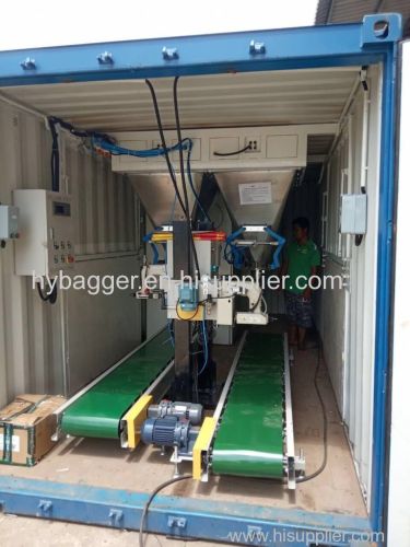 MOBILE containerised BAGGING MACHINE bagging system