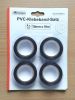 4Pcs Set PVC Tape 15mmx10M Black