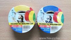 Coloured PVC Insulation Tape 30mmx20M Blue/Yellow