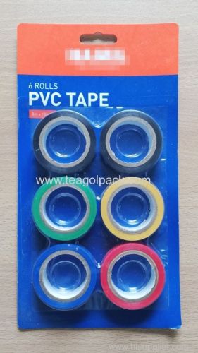 6 Rolls PVC Tape Set 18mm x 8M
