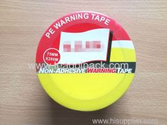 Barrier Tape Red White 75mmx200M PE Non-Adhesive Warning Tape 75mmx200M