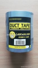 3 Rolls Set Cloth Duct Tape All Purpose Silver 48mmx32M
