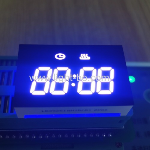 Custom design low cost ultra white 4 Digit LED Clock Display for oven timer control
