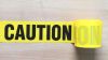 Caution Tape Yellow Background with Black &quot;Caution&quot; Printing