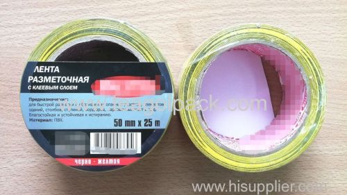 Barrier Tape Yellow/Black 50mmx25M