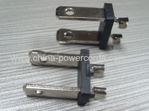 Two pins American plug inserts polirized type